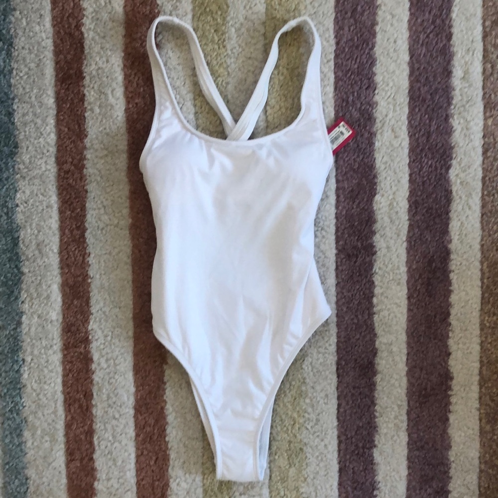 Xhilaration white bathing suit